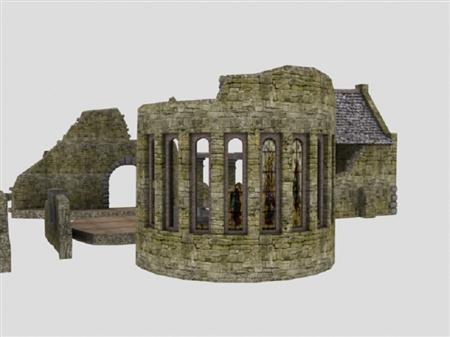 unity3d游戏模型废墟创建3D模型包