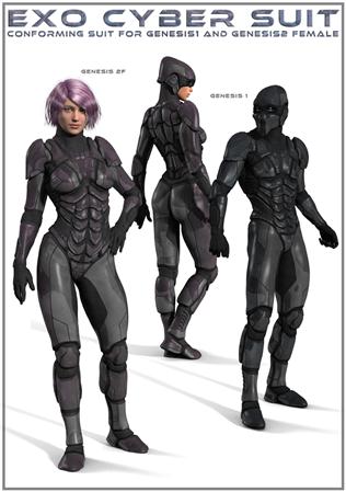 网络战斗服 科幻战斗服 EXO Cyber Suit for Genesis