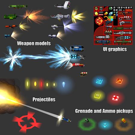 unity3d游戏模型Soldiers and Weapons Pack战士和武器特效模型包v1.2