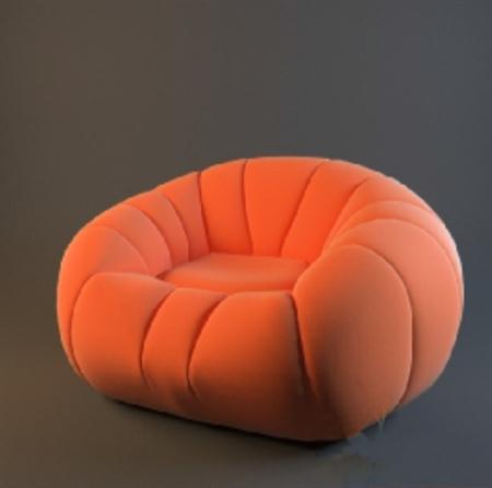 橙色的沙发