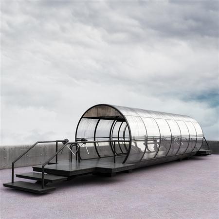 公共设施用品 透明玻璃茶亭