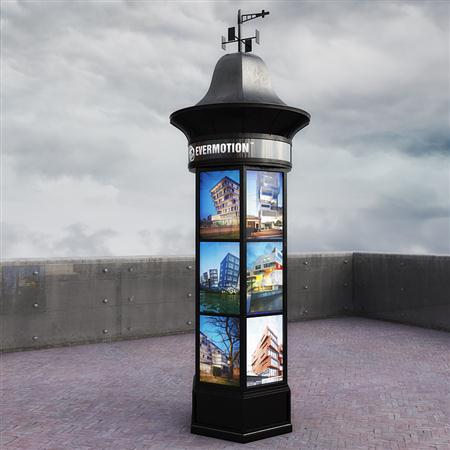 公共设施用品 塔状电子广告牌