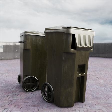 公共设施用品 可推垃圾桶