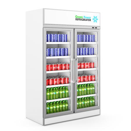 超市用品3D模型系列 饮料货柜