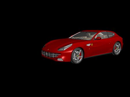 世界名车系列3D模型 法拉利FF 2012
