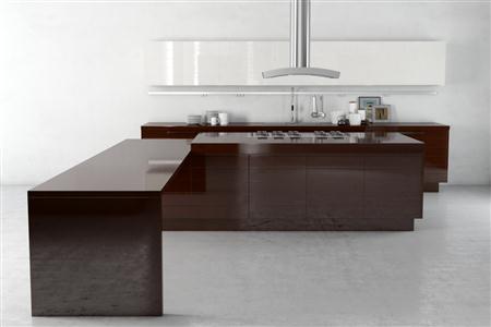 居家厨房装饰3D模型系列 精美的厨房 场景7 红漆灶台