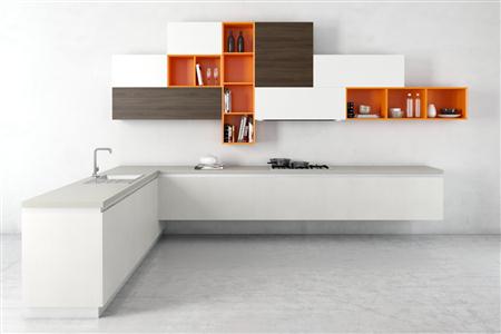 居家厨房装饰3D模型系列 精美的厨房 场景10 大理石灶台
