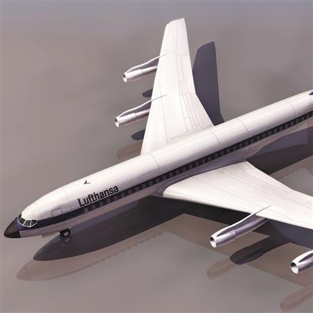 飞机3D模型系列 19-20世纪飞机历史博物馆 波音707