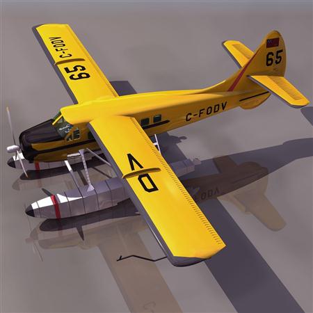 飞机3D模型系列 19-20世纪飞机历史博物馆 水獭飞机