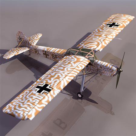 飞机3D模型系列 19-20世纪飞机历史博物馆 德国Fi156白鹳式飞机