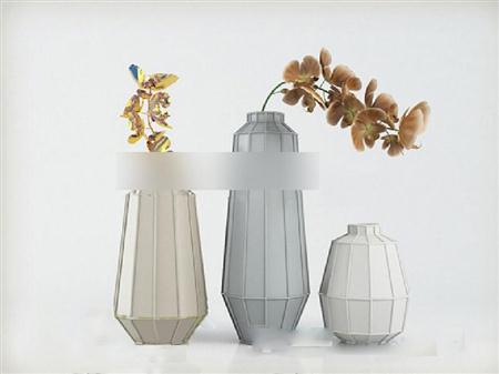 新中式花瓶三个