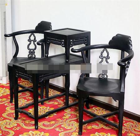 中式椅子茶几 3D模型下载