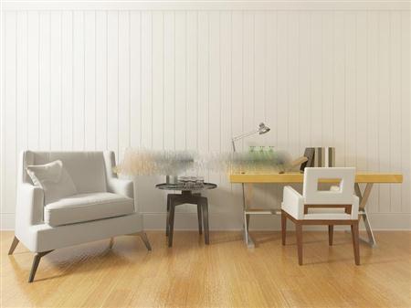 后现代风格单人沙发边几桌椅组合