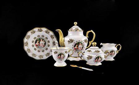 古典花纹图案整套茶具1