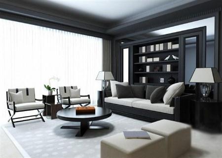 现代客厅沙发组合012 3D模型下载