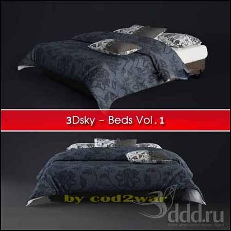 3Dsky : Beds Vol.1 103个床3D模型合辑