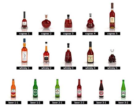 HQ Details – Vol.1 Alcohol 酒瓶3D模型