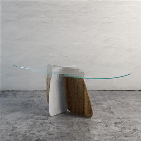 现代异性创意不规则玻璃桌