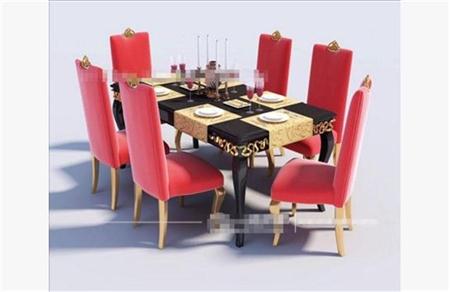 欧式餐桌椅