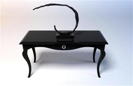 后现代木质桌子 3D模型下载