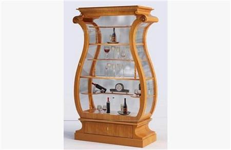 欧式木质酒柜 3D模型下载