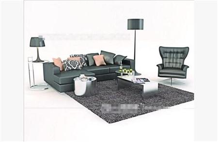 现代沙发组合 3D模型下载