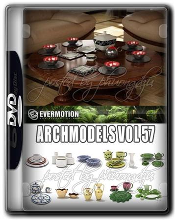 Evermotion Archmodels Vol 57 碗/杯/壶/瓷具模型