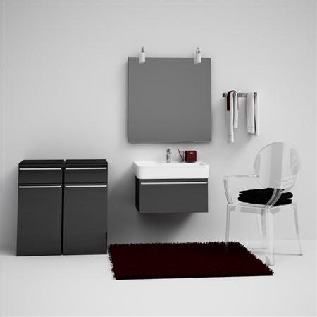 CGAxis Bathroom Set 01 卫生间模型(浴柜、台盆等)