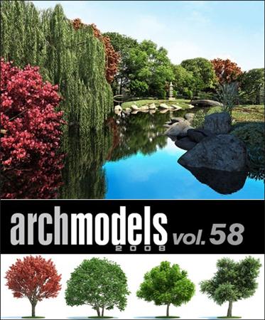 Evermotion – Archmodels vol. 58 (FBX) 植物,树集合