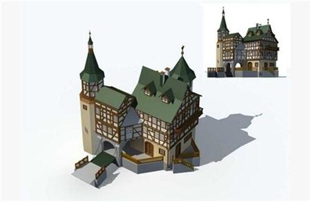 欧式城镇建筑