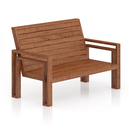 木质长条靠椅