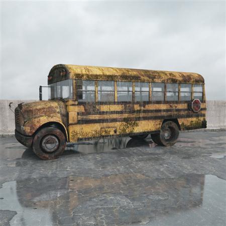 废弃公交车