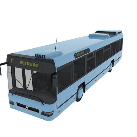 公交车 蓝色涂漆 bus