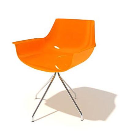 塑料椅 橙色