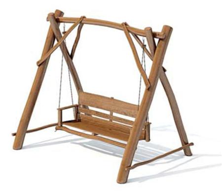 木质吊椅