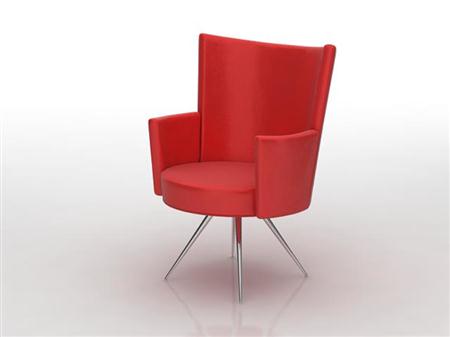 红色沙发椅